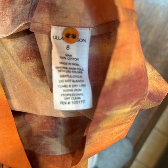 Ulla Johnson Shaina Romper in Red Topaz Size 8 - Picture 8 of 8